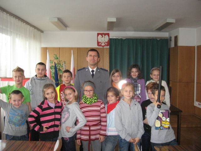 Wizyta kl. 3c w Komendzie Miejskiej Policji we Włocławku