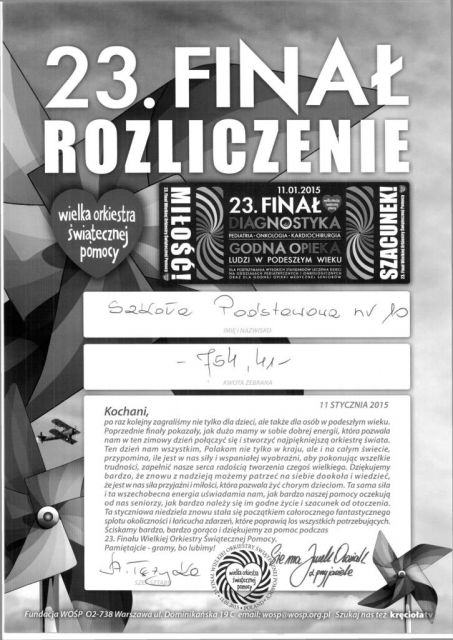 WIELKA ORKIESTRA ŚWIATECZNEJ POMOCY