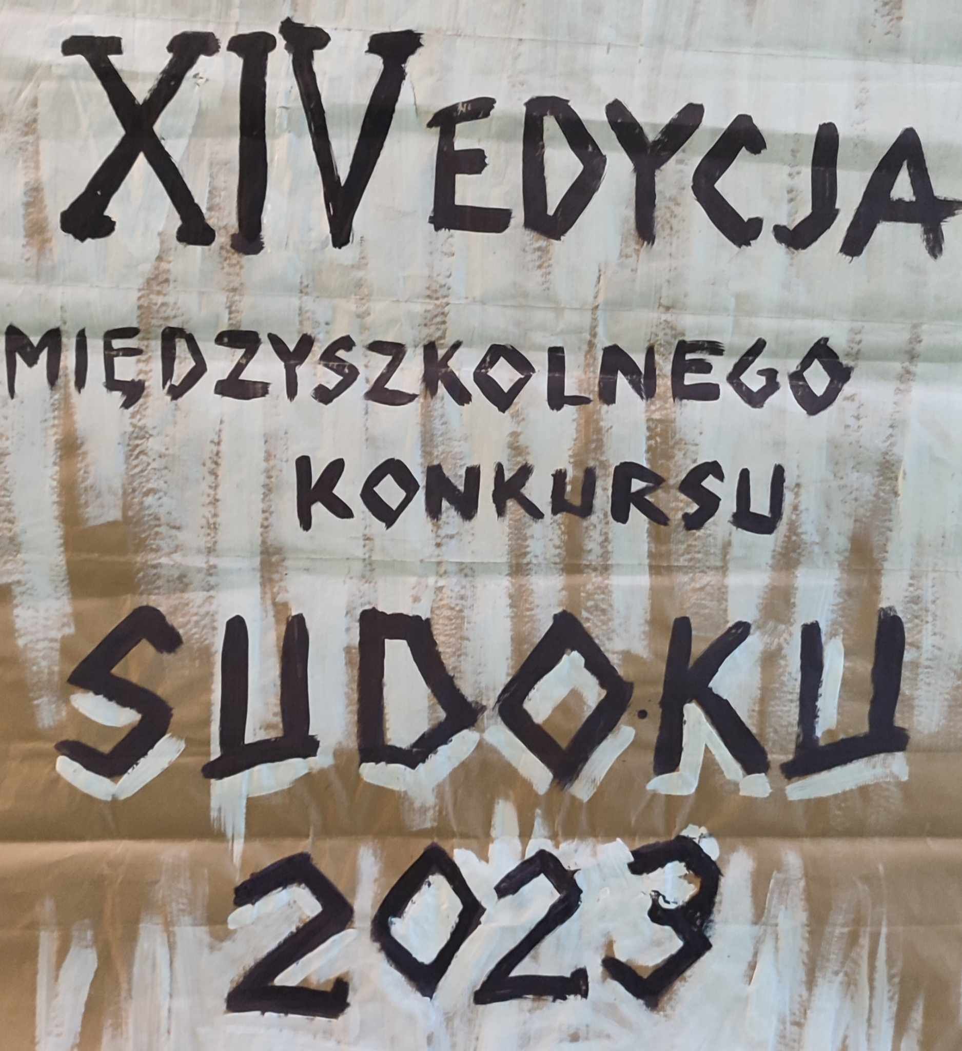 XIV EDYCJA MIĘDZYSZKOLNYCH POTYCZEK „Sudoku
