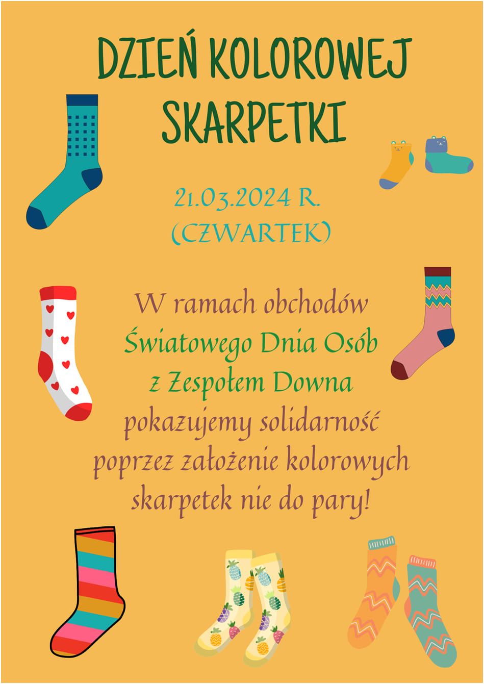 Dzień kolorowej skarpetki